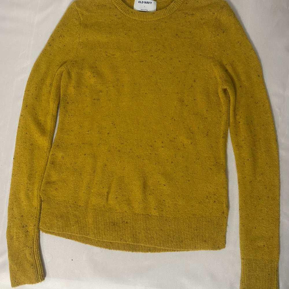 Old Navy Women's Yellow Crew Neck Sweater